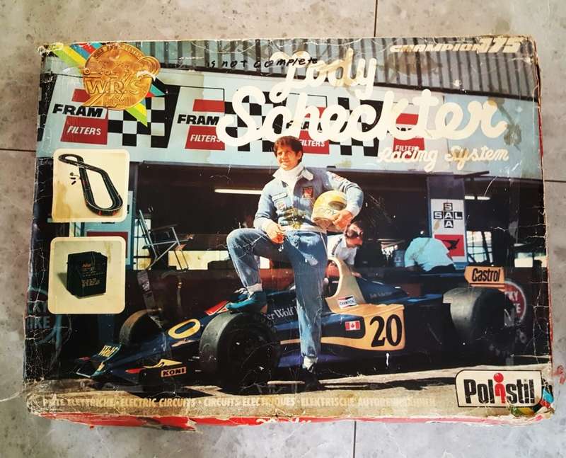 Vintage Jody Scheckter Polistil Slot Car Racing Set