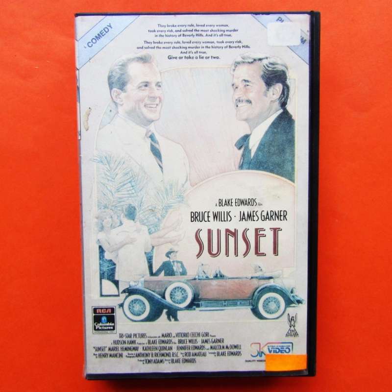 Sunset - Bruce Willis - Movie VHS Tape (1989)
