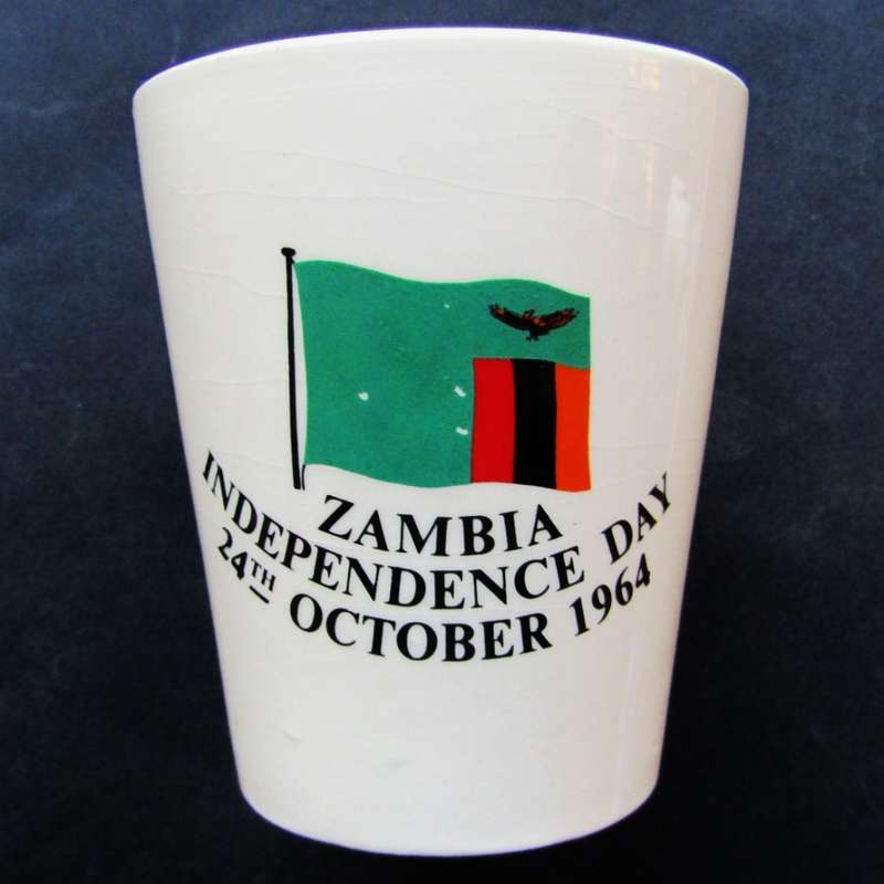 1964 Zambia Independence Day Ceramic Cup