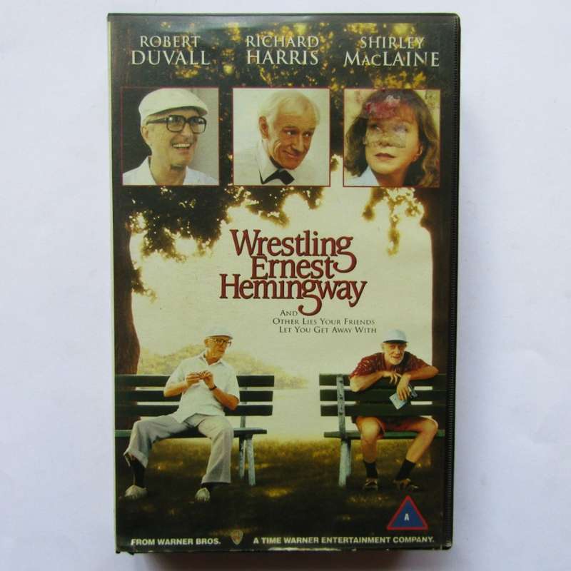 Wrestling Ernest Hemingway - Robert Duvall - Movie VHS Tape (1995)