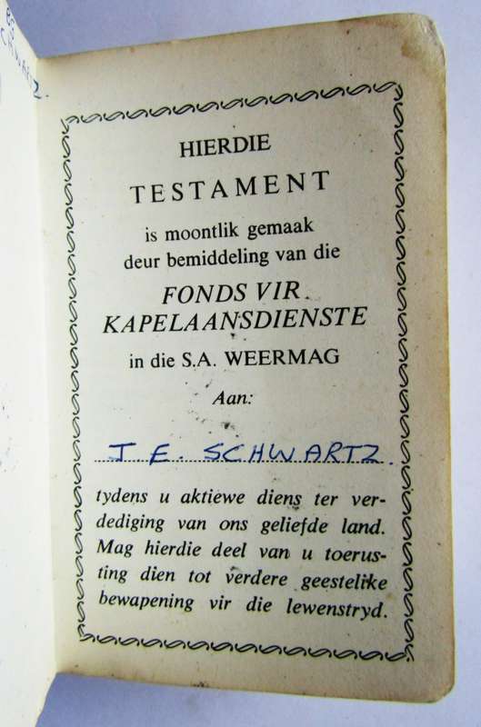 1981 SADF Afrikaans Pocket Bible