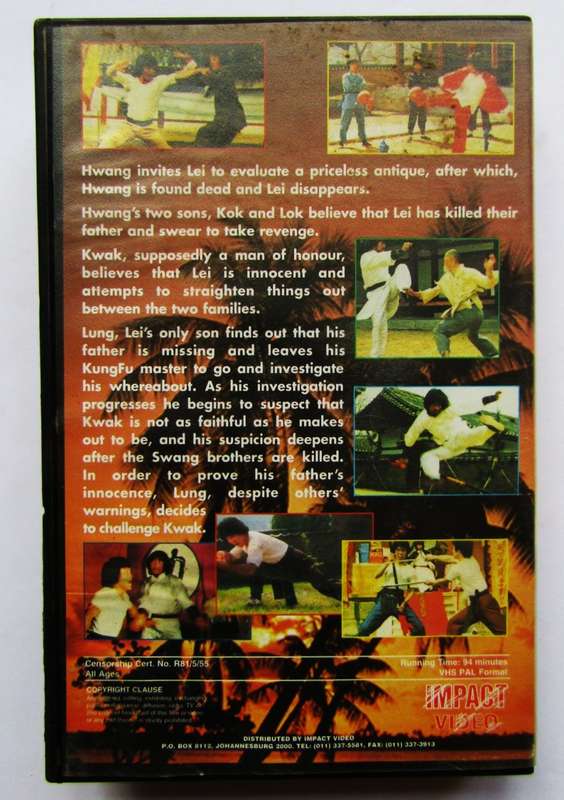 Mission for the Dragon - Bruce Lee - Movie VHS Tape (1981)