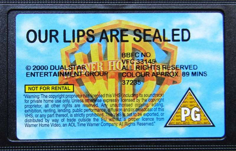 Our Lips Are Sealed - Olsen Twins - Movie VHS Tape (2000)