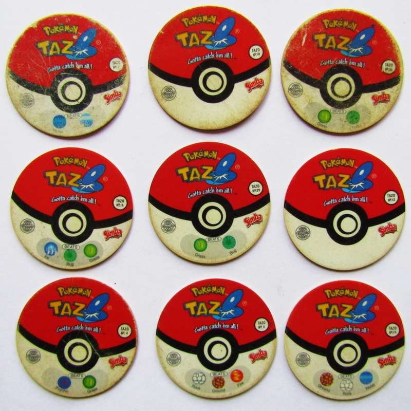 Lot of 9 Pokemon Tazo 1 Slammers by Simba