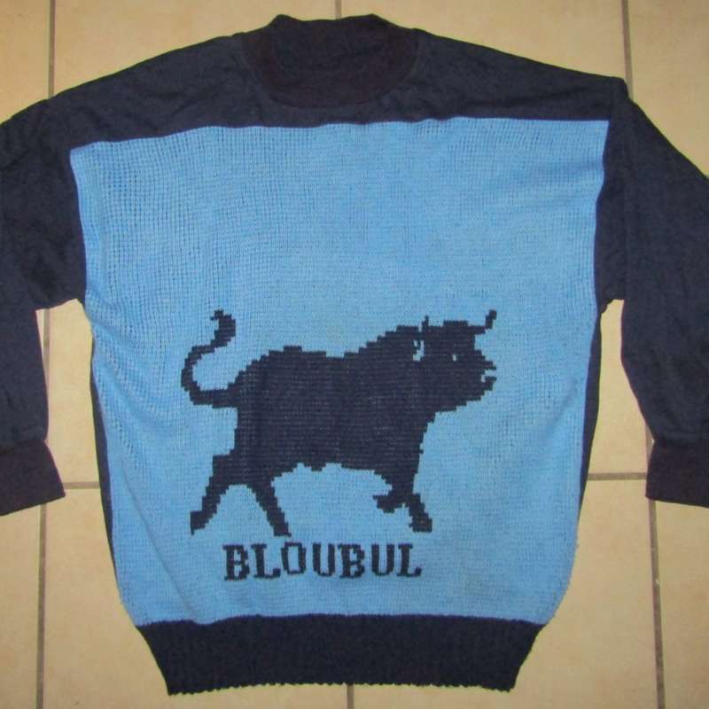 Old Noord Transvaal Bloubul Rugby Pullover Jersey