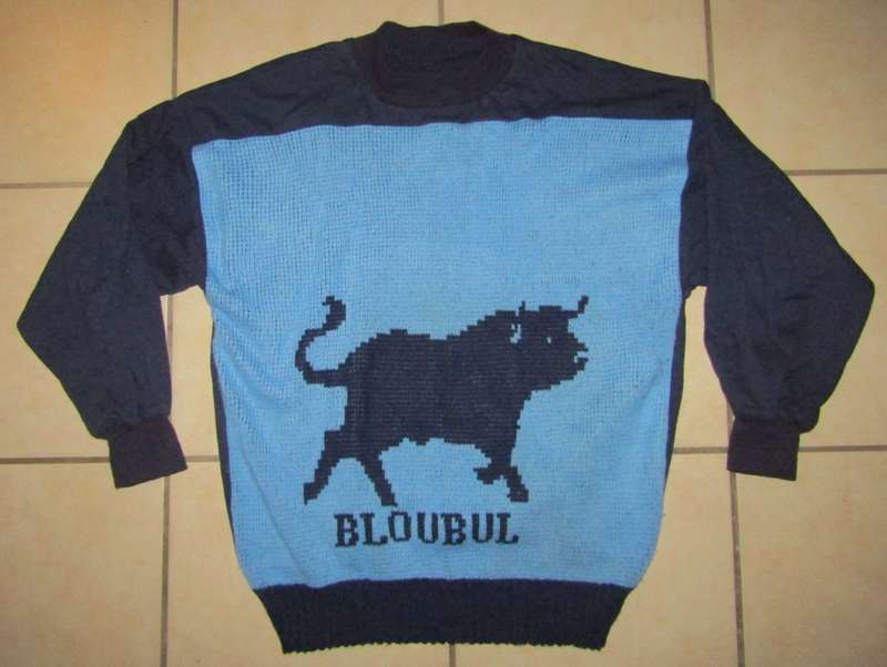 Old Noord Transvaal Bloubul Rugby Pullover Jersey