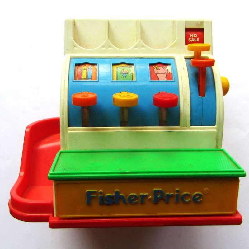 Vintage Fisher Price Toy Cash Register