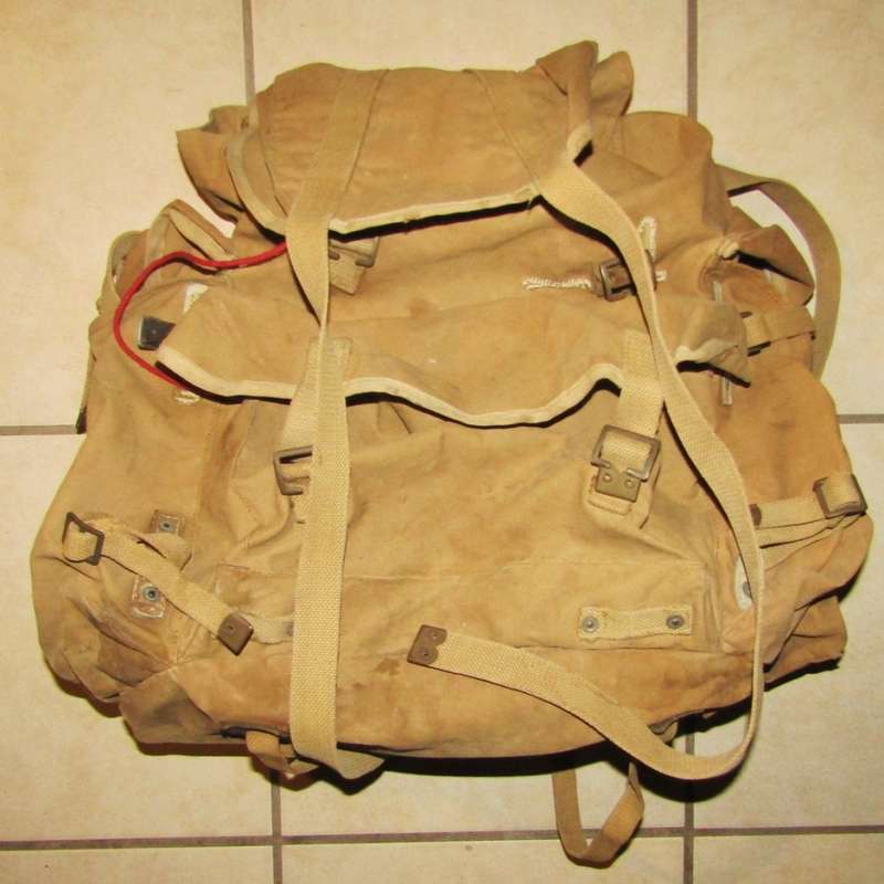 Old Military Ruck Sack with Metal Frame
