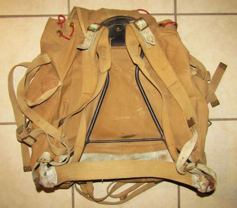 Old Military Ruck Sack with Metal Frame