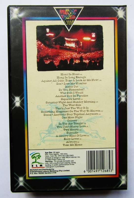 Phil Collins - Seriously Live in Berlin - VHS Video Tape (1990)