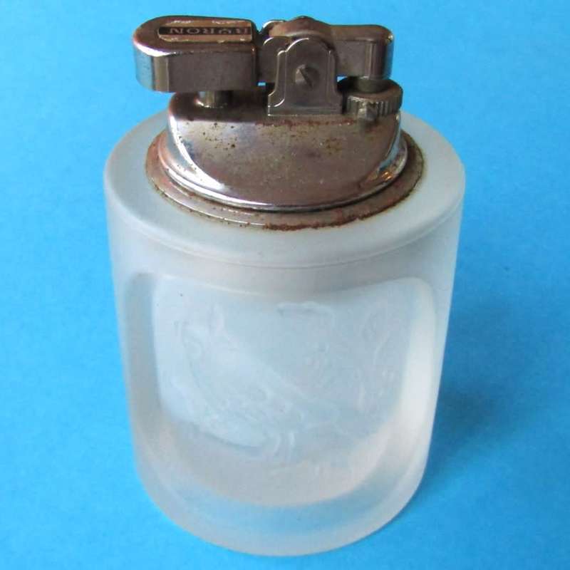Old Byron Heavy Glass Table Lighter