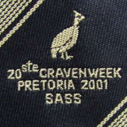 2001 Pretoria Craven Week Rugby Neck Tie