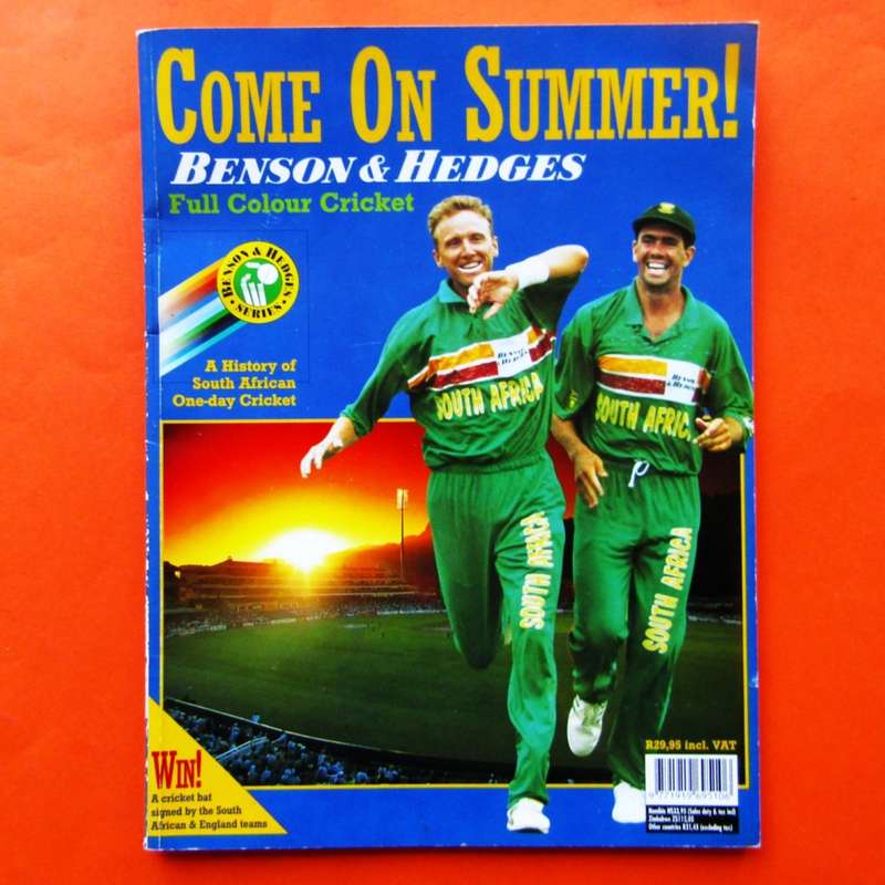 90's Benson & Hedges SA Cricket Book