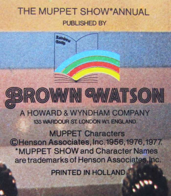 1977 Muppet Show Annual