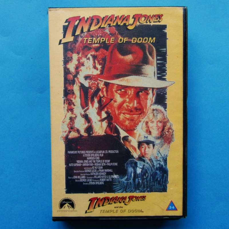 Indiana Jones and the Temple of Doom - Movie VHS Tape (1984)