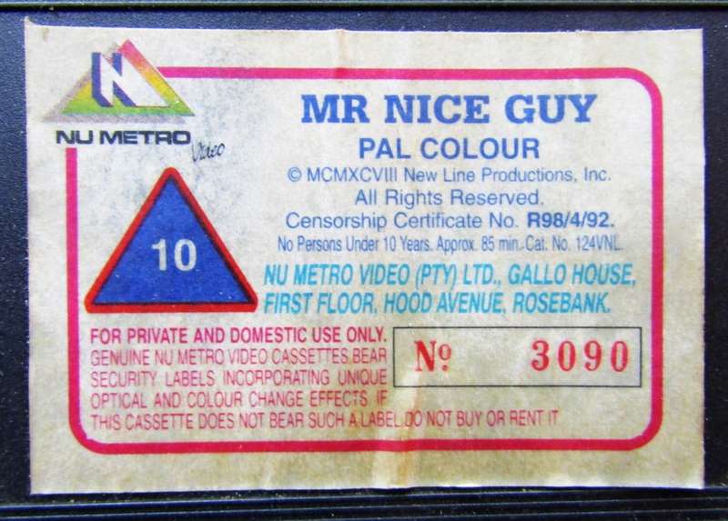 Mr. Nice Guy - Jackie Chan - Movie VHS Tape (1998)