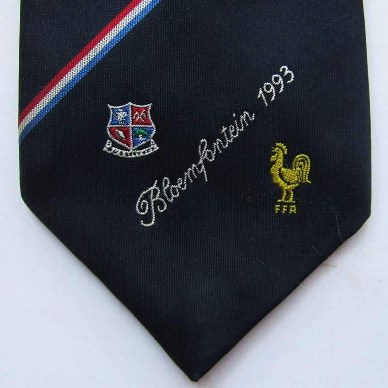 1993 France vs Free State Rugby Neck Tie