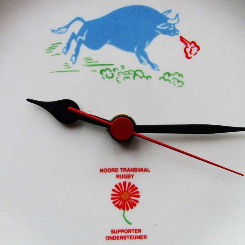 Old Noord Transvaal Rugby Ceramic Wall Clock