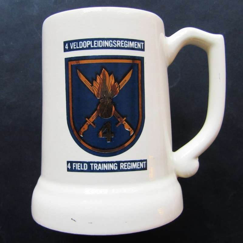 SADF 4 Field Training Regiment Beer Mug