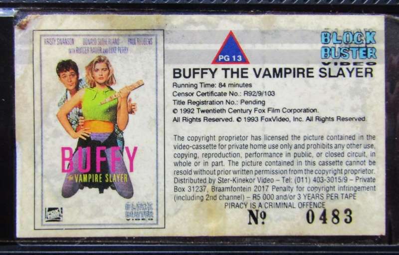 Buffy the Vampire Slayer - Kristy Swanson - Movie VHS Tape (1993)