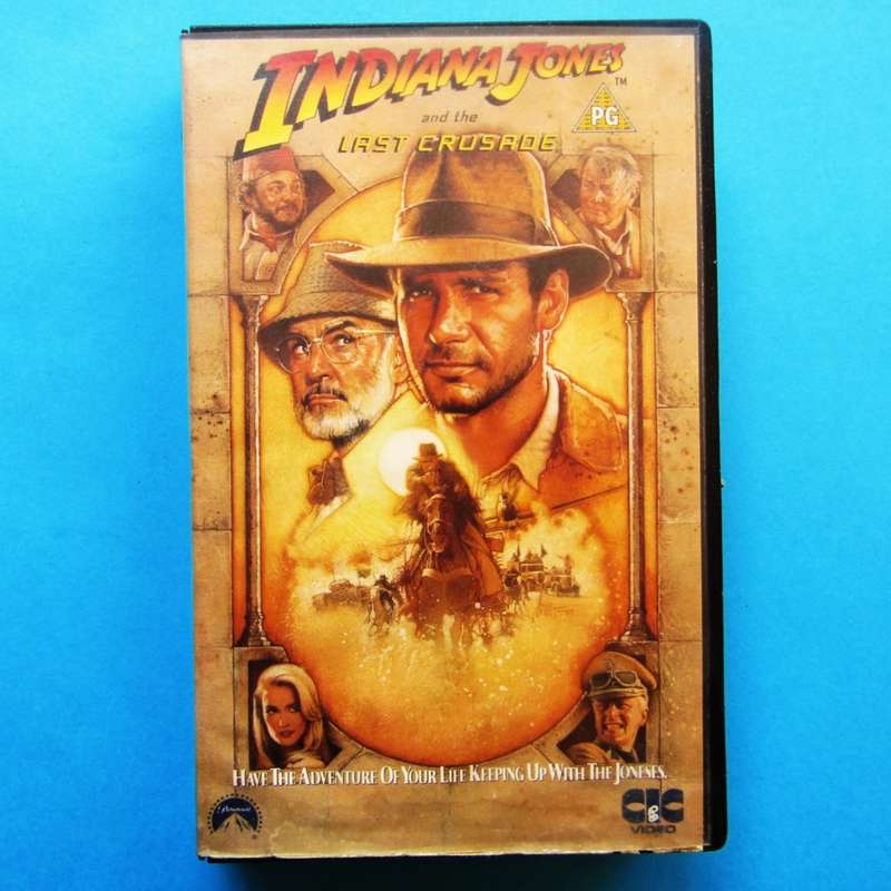 Indiana Jones and the Last Crusade - Movie VHS Tape (1989)