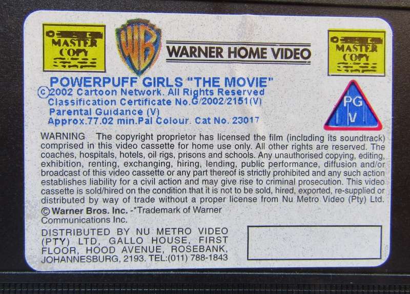 PowerPuff Girls - The Movie - VHS Tape (2002)
