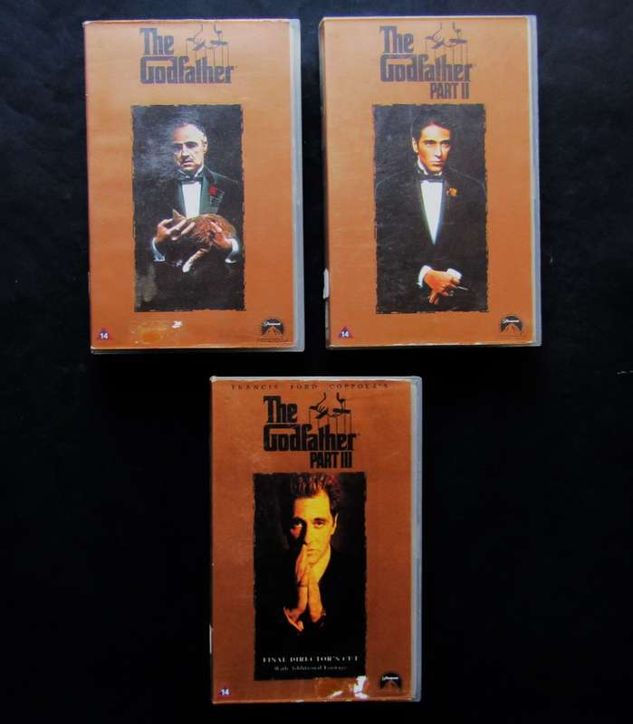The Godfather 1 to 3 - Movie VHS Tapes