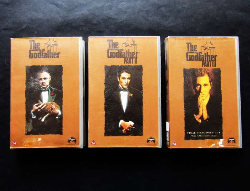 The Godfather 1 to 3 - Movie VHS Tapes