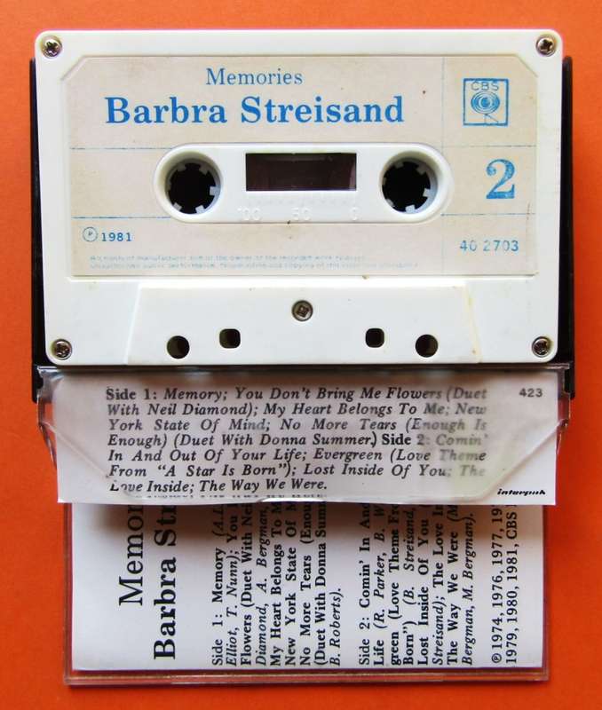 Barbra Streisand - Memories - Cassette Tape (1981)