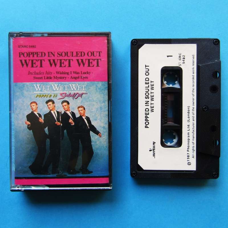 Wet Wet Wet - Popped in Sold Out - Cassette Tape (1987)