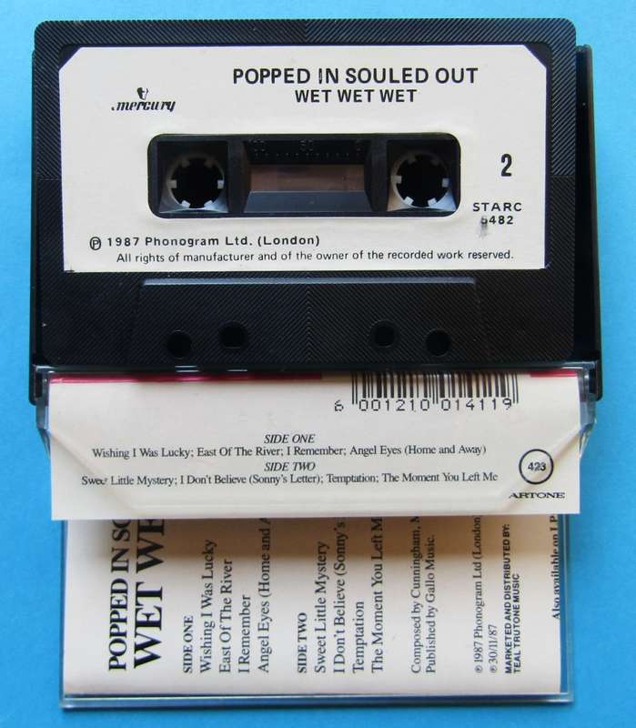 Wet Wet Wet - Popped in Sold Out - Cassette Tape (1987)