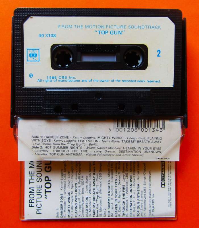 Top Gun - Motion Picture Soundtrack - Cassette Tape (1986)