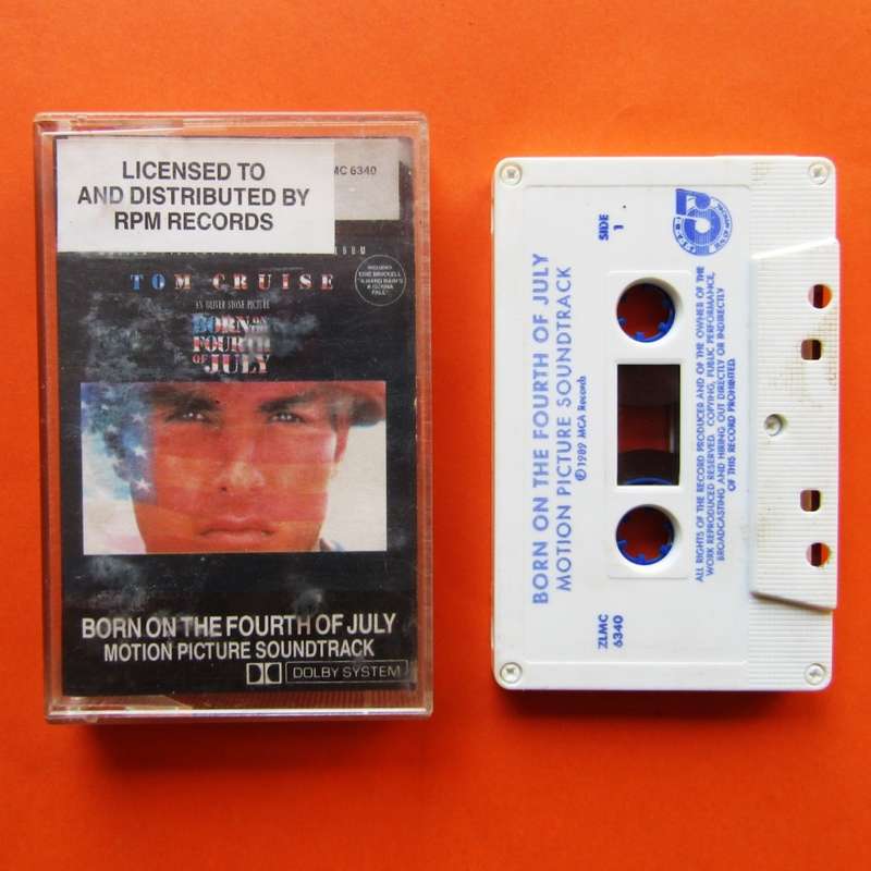 Born on the Fourth of July - Motion Picture Soundtrack - Cassette Tape (1989)