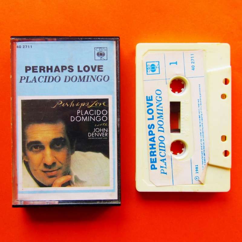Placido Domingo - Perhaps Love - Cassette Tape (1981)