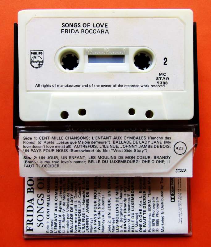 Frida Boccara - Songs of Love - Cassette Tape