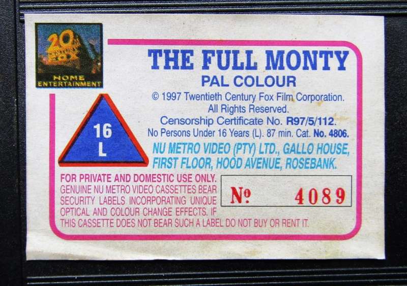 The Full Monty - Movie VHS Tape (1997)
