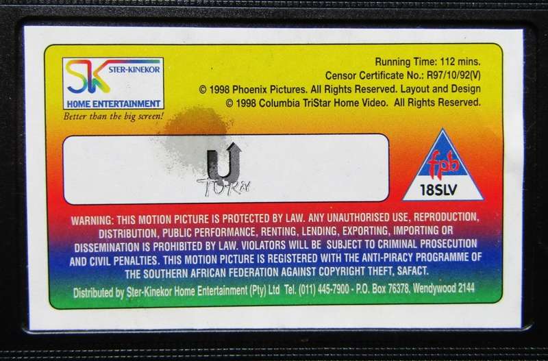 U Turn - Sean Penn - Movie VHS Tape (1998)