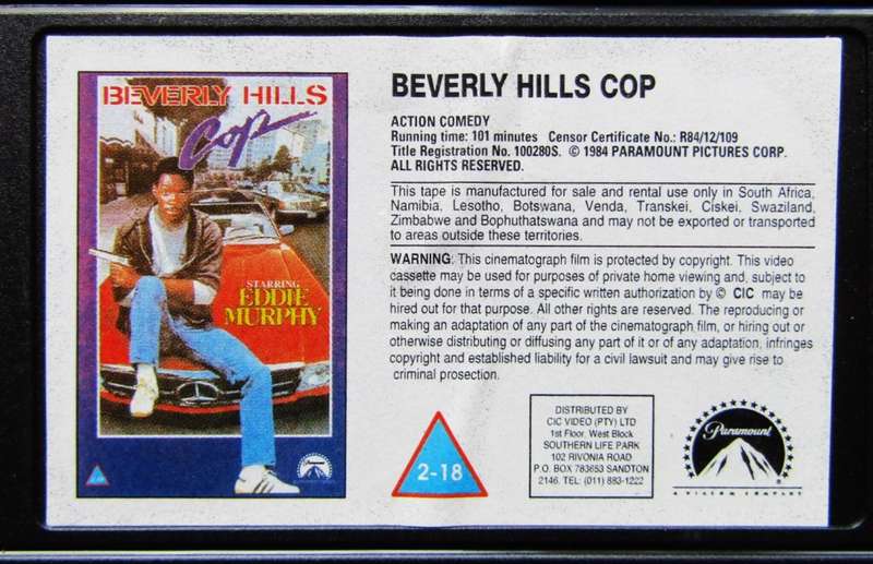 Beverly Hills Cop - Eddie Murphy - Movie VHS Tape (1984)