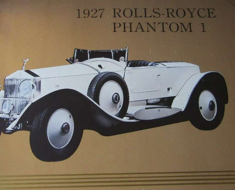 Old Rolls Royce Phantom Bar Mirror