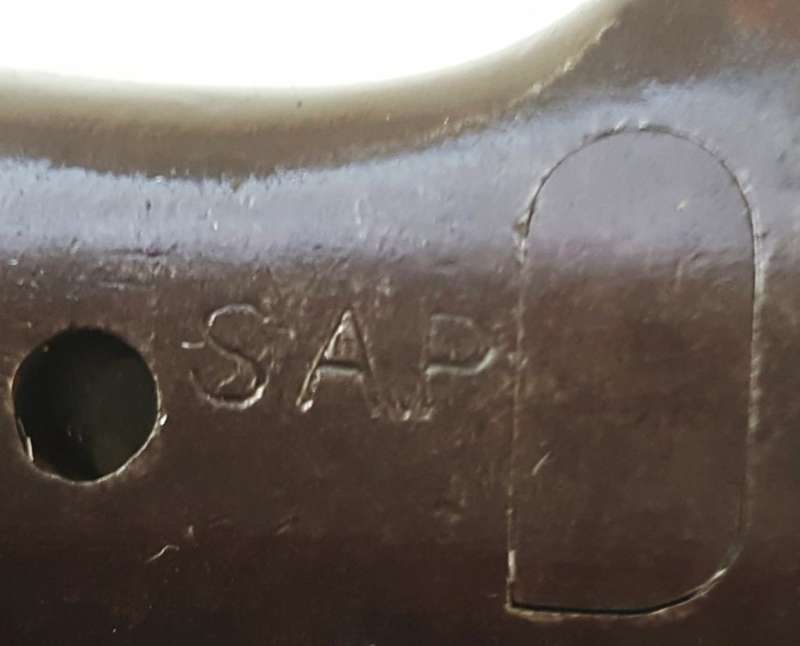 British 1907 Pattern Bayonet with Scabbard - Stamped SAP