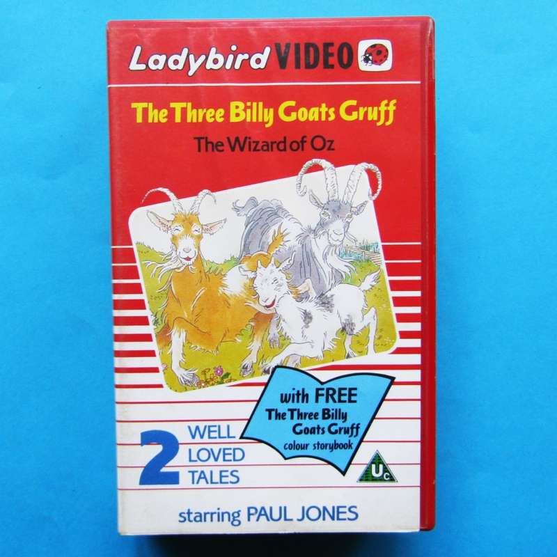 The Three Billy Goats Gruff - Ladybird VHS Video Tape (1989)