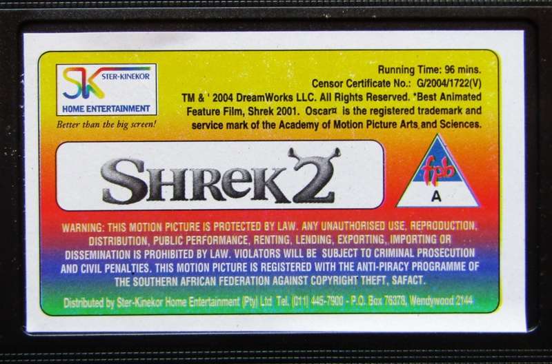 Shrek 2 - Movie VHS Tape (2004)