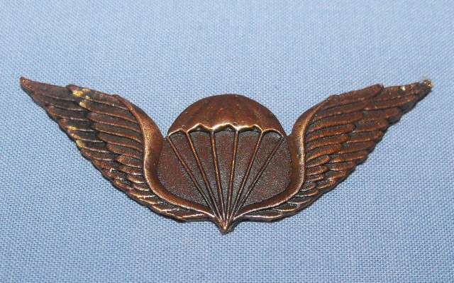 TRANSKEI SPECIAL FORCES (NCO) BRONZE METAL PARA WING