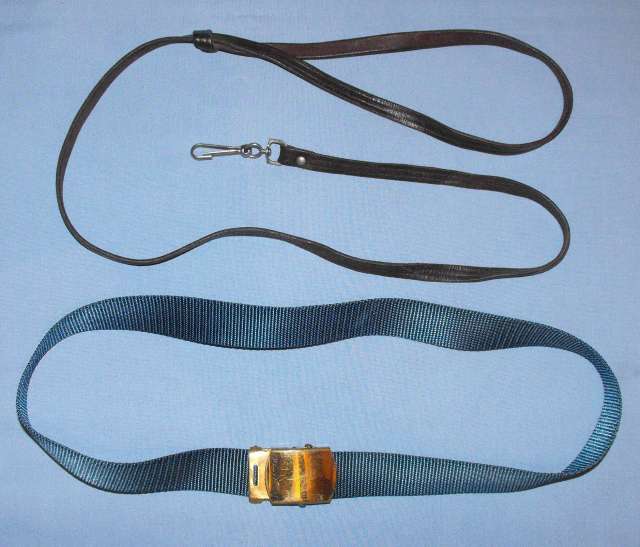 OLD SA POLICE REVOLVER LANYARD + DRESS BELT