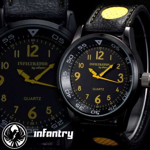 NEW INFANTRY YELLOW INFILTRATOR MILITARY ARMY MENS WATCH