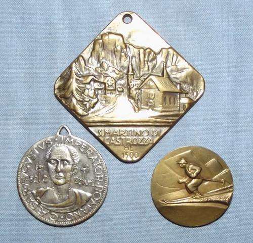 3 OLD ITALIAN MEDALS