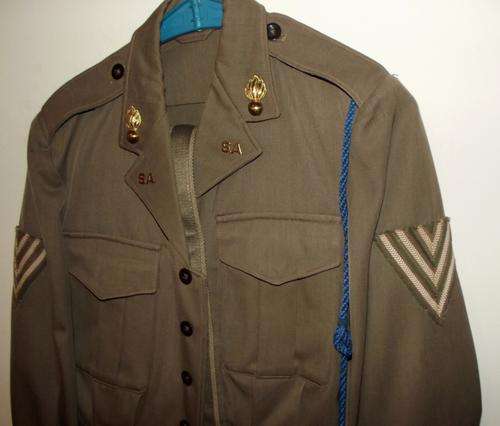 SADF 1965 Artillery Sgt Battle Dress