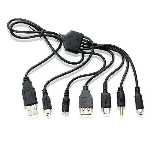 USB Multi Charge Cable (UNT-018) for iPod/ iPhone/ Blackberry/ PSP/ Nokia (Local Stock)