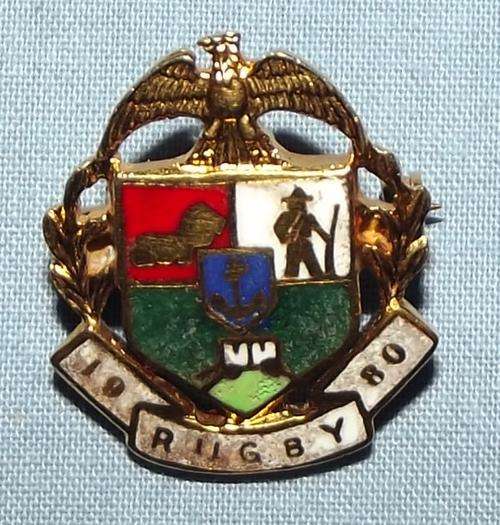 Old 1980 Transvaal Rugby Metal Lapel Pin Badge