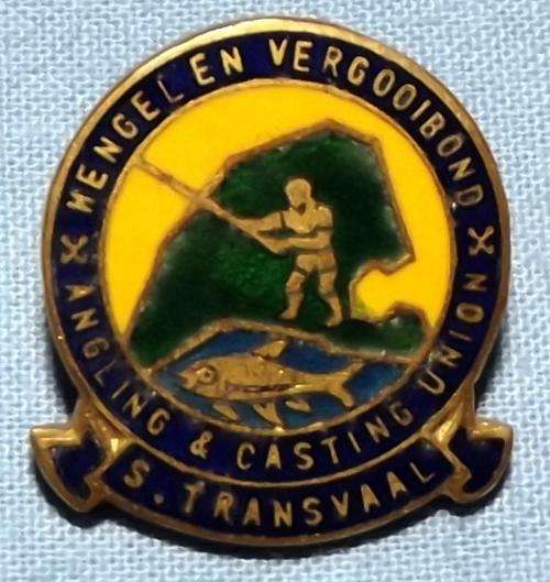 Old South African Southern Transvaal Angling & Casting Union Pin Badge